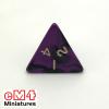 Oblivion Dice Opaque Black/PURPLE Bag of 10 D4