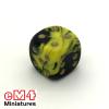 Oblivion Dice Opaque Black/YELLOW Bag of 10 D6