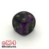 Oblivion Dice Opaque Black/PURPLE Bag of 10 D6
