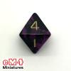 Oblivion Dice Opaque Black/PURPLE Bag of 10 D8