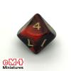 Oblivion Dice Opaque Black/RED Bag of 10 D10 0-9