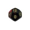 Oblivion Dice Opaque Black/RED Bag of 10 D12