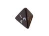 Opaque Dice BLACK Bag of 10 D4