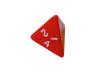 Opaque Dice RED Bag of 10 D4