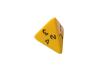 Opaque Dice YELLOW Bag of 10 D4