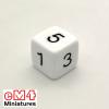 Opaque Dice WHITE Bag of 10 D6