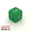 Opaque Dice GREEN Bag of 10 D6