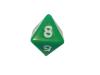 Opaque Dice GREEN Bag of 10 D8