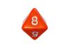Opaque Dice ORANGE Bag of 10 D8