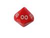 Opaque Dice RED Bag of 10 D10 00-90