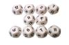 Opaque Dice WHITE Bag of 10 D12
