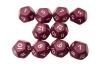 Opaque Dice PURPLE Bag of 10 D12