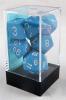 Opaque Dice BLUE Bag of 7, 1 Each Type    POLY SET