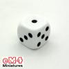 Spot Dice Opaque WHITE Bag of 100 12mm D6