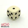 Spot Dice Opaque IVORY Bag of 100 12mm D6