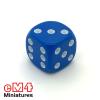 Spot Dice Opaque BLUE Bag of 100 12mm D6