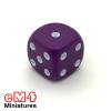 Spot Dice Opaque PURPLE Bag of 100 12mm D6