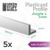 ABS Plasticard - Profile ANGLE-L 4mm