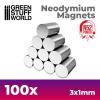 Neodymium Magnets 3x1mm - 100 units (N52) 1