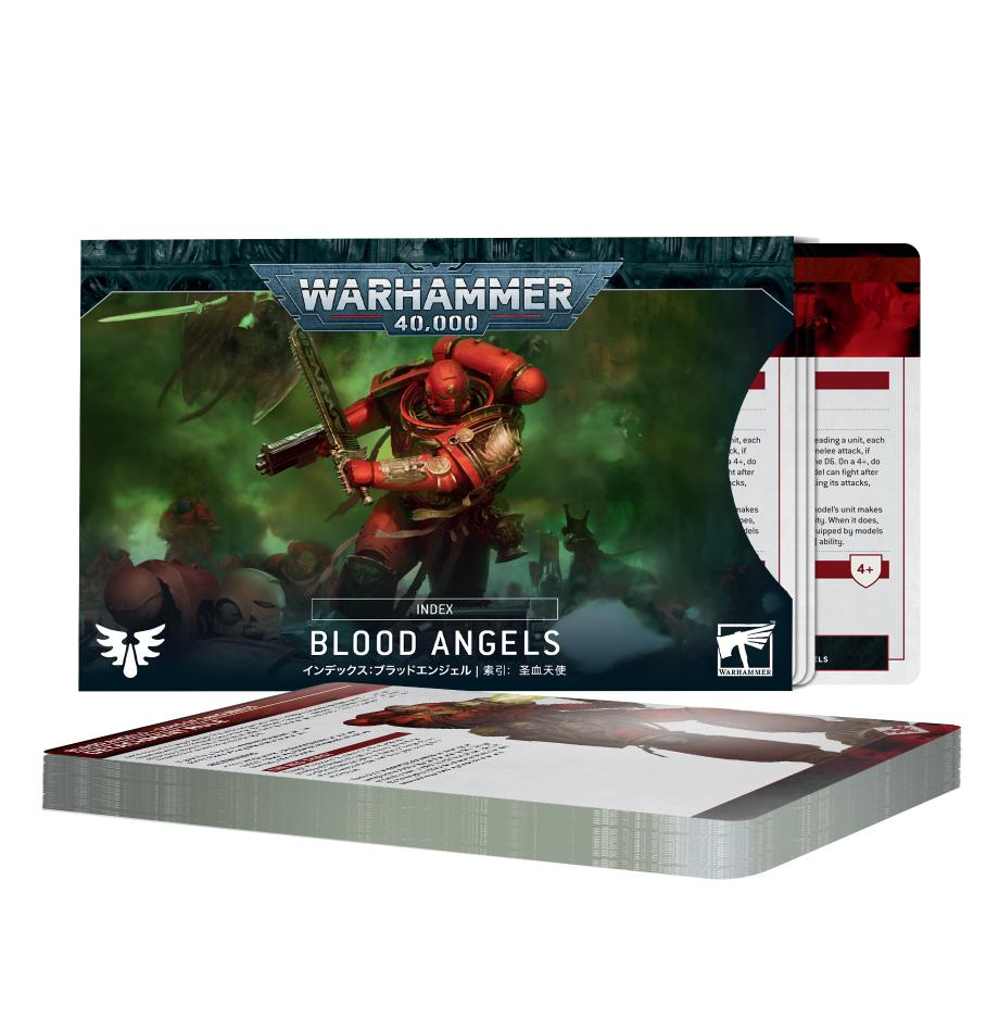 Index Cards - Blood Angels - Warhammer 40k | Element Games