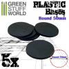 Plastic Bases - Round 50 mm BLACK