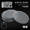 Acrylic Bases - Round 80 mm CLEAR