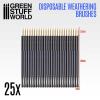 25x Disposable Weathering Brushes