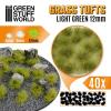 Grass TUFTS - 12mm self-adhesive - LIGHT GREEN