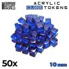 Blue Acrylic Cube tokens