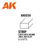 Strips 2.00 x 3.00 x 350mm - STYRENE STRIP 2