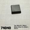 20mm Square Plastic Flat Top Base (25)