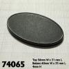 60mm x 35mm Oval Gaming Base (10)